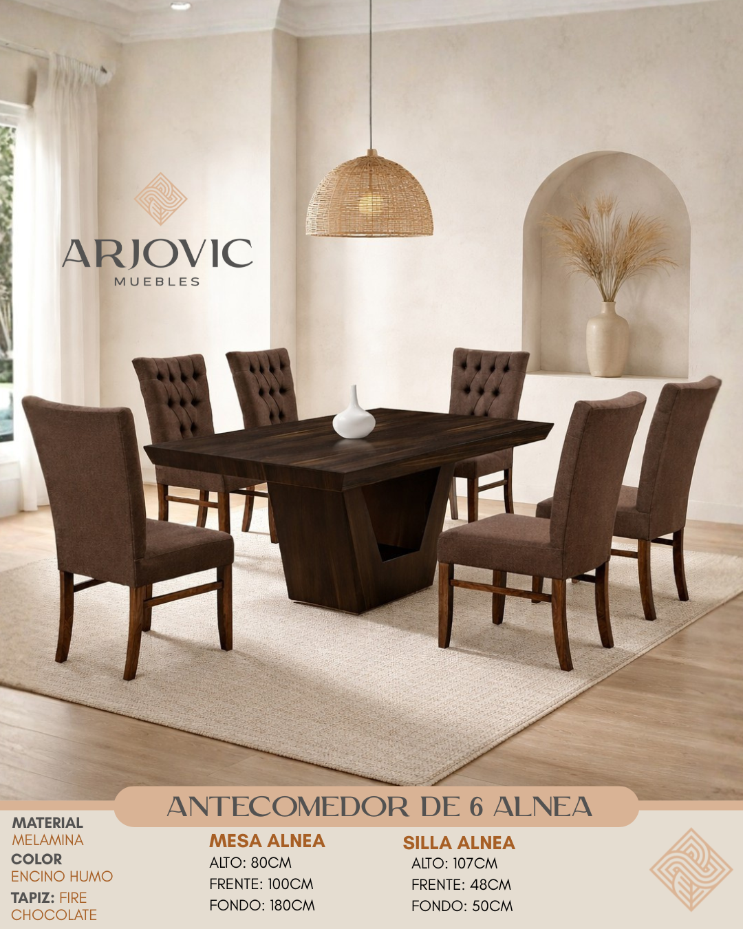 Antecomedor de 6 Alnea